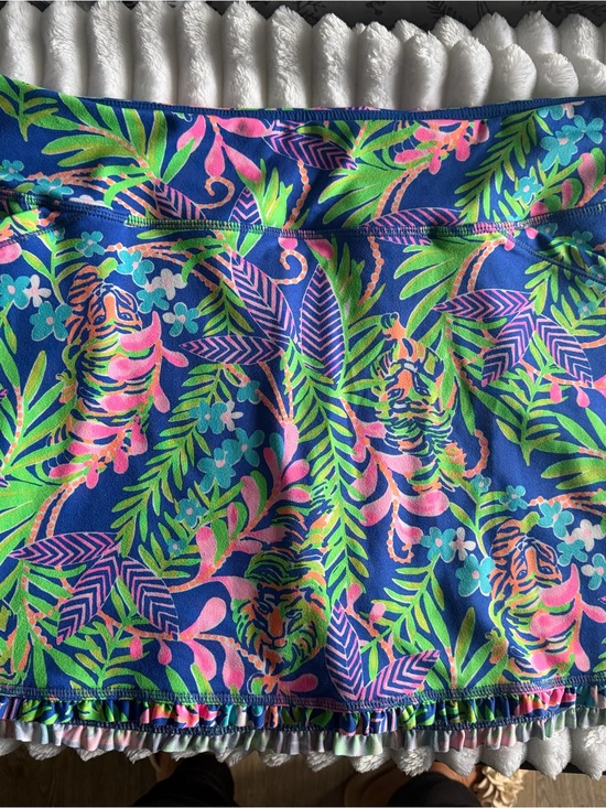 Lilly Pulitzer Pants - Lilly Pulitzer Navy Tropical Floral Tiger Print Skort